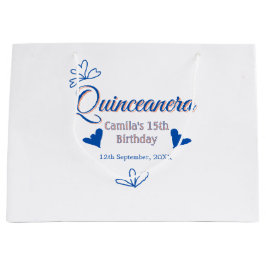 Blå persika quinceanera 15-årsdag Rustic mexica