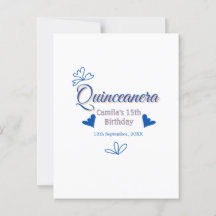 Blå persika quinceanera 15-årsdag Rustic mexica