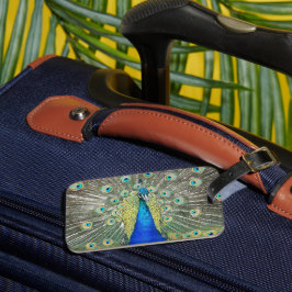 Blå persikor Feather Plumage Bagagebricka