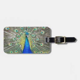 Blå persikor Feather Plumage Bagagebricka