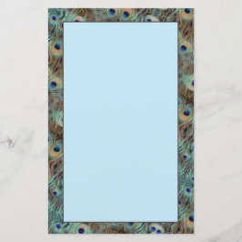 Blå persikor Svan Feather Design Stationär Lakan