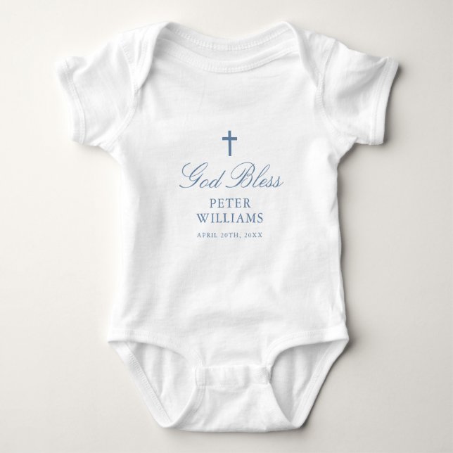 Blå Personlig-baptism, utfall för  i Kor T Shirt (Framsida)