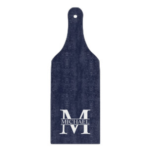 Blå Personlig Monogram och Namn
