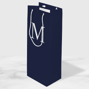 Blå Personlig Monogram och Namn