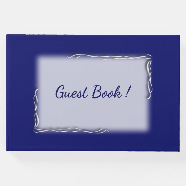 Blå Personlig, rygg Gästböcker (Framsida)