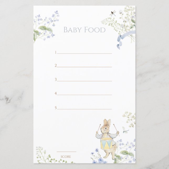 Blå Peter, kanin gissar Baby Matspel (Framsida)