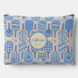 Blå Pickleball Paddels med Monogram