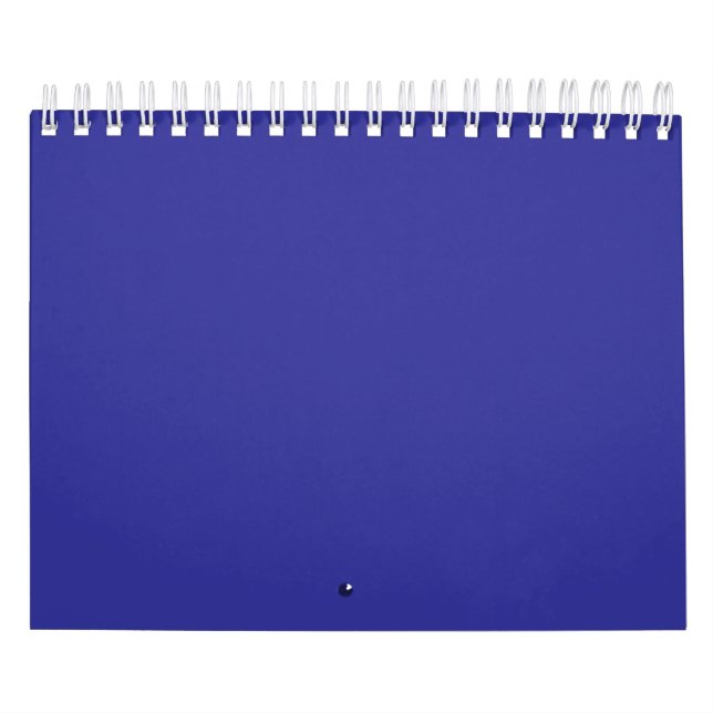 Blå (pigment) (fast färg) kalender (Omslag)