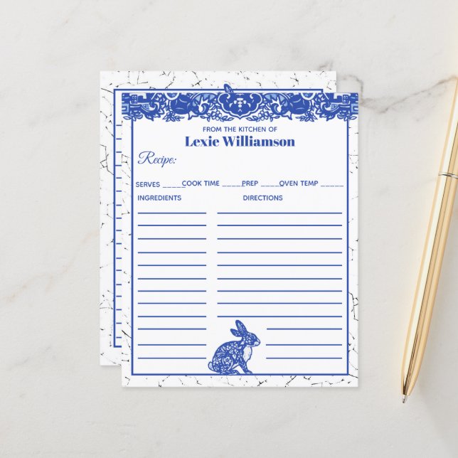 Blå Pilgats Kanin Från Köket Avsedd för Beställnin (Fram/Back In Situ)