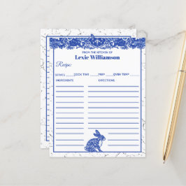 Blå Pilgats Kanin Från Köket Avsedd för Beställnin