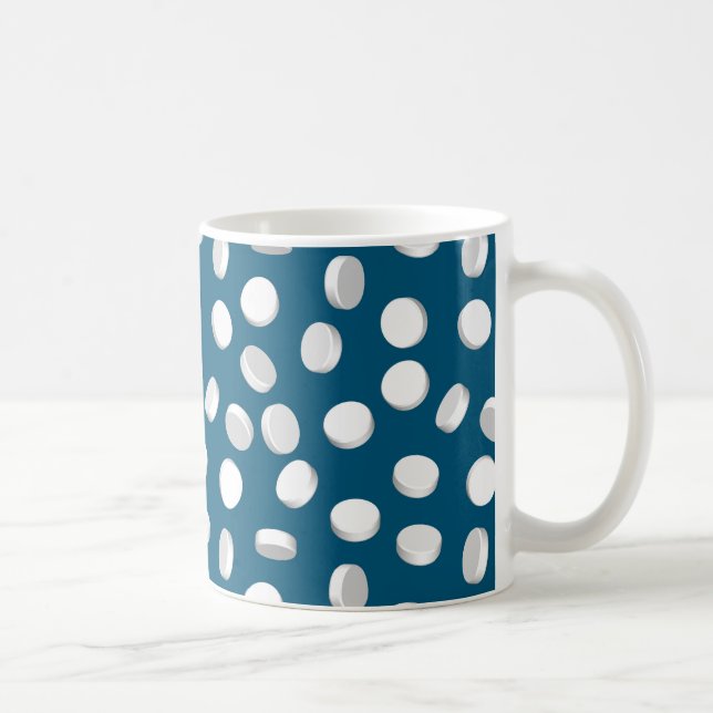 blå piller kaffemugg (Höger)