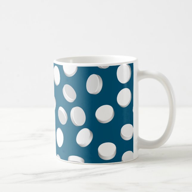 blå piller kaffemugg (Höger)