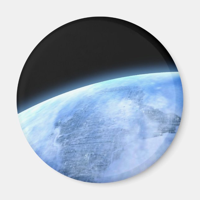 blå planet magnet (Framsidan)