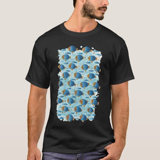 Blå planet t shirt (Framsida)