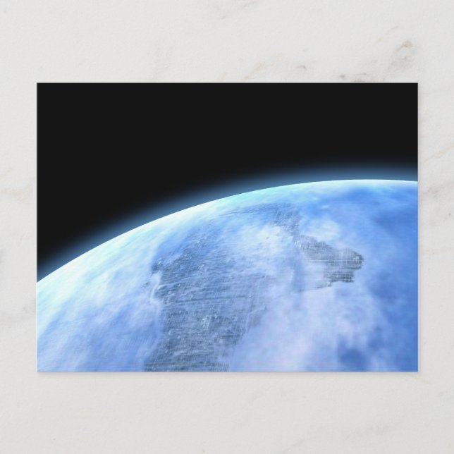 blå planet vykort (Framsida)
