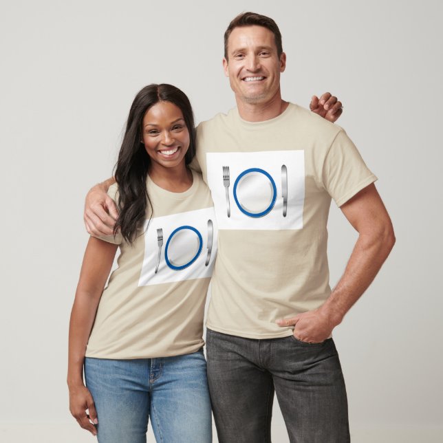 Blå platta Speciell Tee Shirt (Unisex)