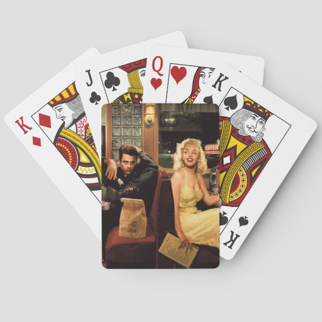 Blå platta spel kort (Baksidan)