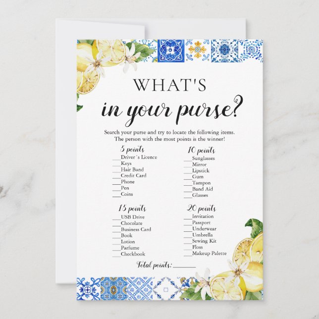 Blå plattan i spelet för Möhippa Inbjudningar (Framsida)