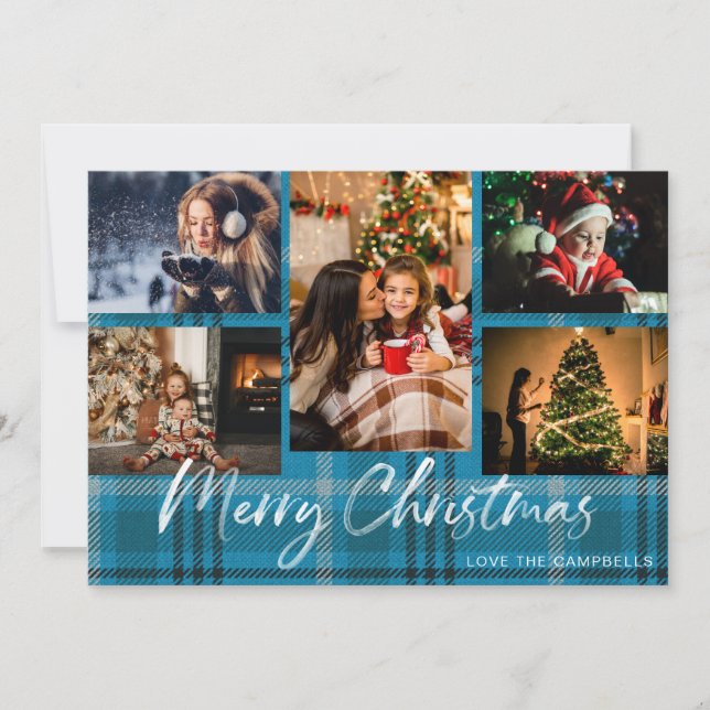 Blå Play 5 God jul Photo (Framsida)