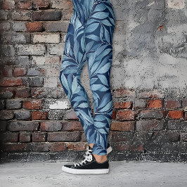 Blå plommon leggings