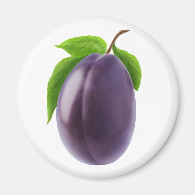 Blå plommon magnet (Framsidan)