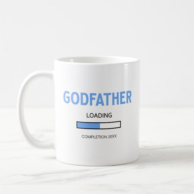 Blå Pojke-lastning 2023 Godfather Frieri Kaffemugg (Vänster)