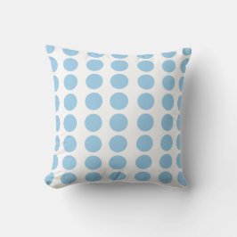 Blå Polka dots-design Kudde