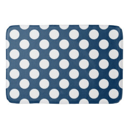 Blå Polka dots, Polka Dot Mönster, punkter Badrumsmatta