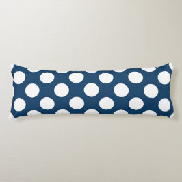 Blå Polka dots, Polka Dot Mönster, punkter Kroppskudde