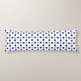 Blå Polka dots, Polka Dot Mönster, punkter Kroppskudde