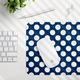 Blå Polka dots, Polka Dot Mönster, punkter Musmatta