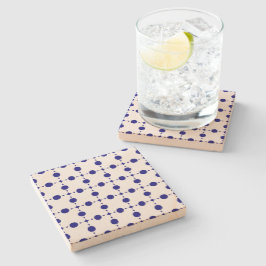 Blå Polka dots, Polka Dot Mönster, punkter Stenunderlägg