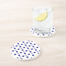 Blå Polka dots, Polka Dot Mönster, punkter Underlägg