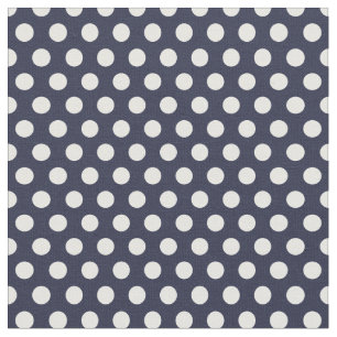 Blå Polka dots Tyg