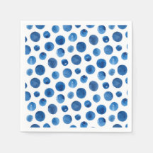 Blå polka dots vattenfärg. Dagens mönster