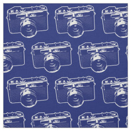 Blå pop Art-kamera Tyg