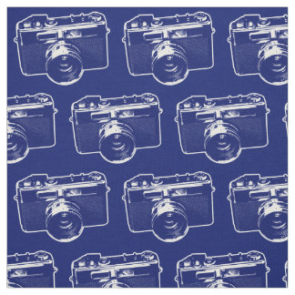 Blå pop Art-kamera Tyg