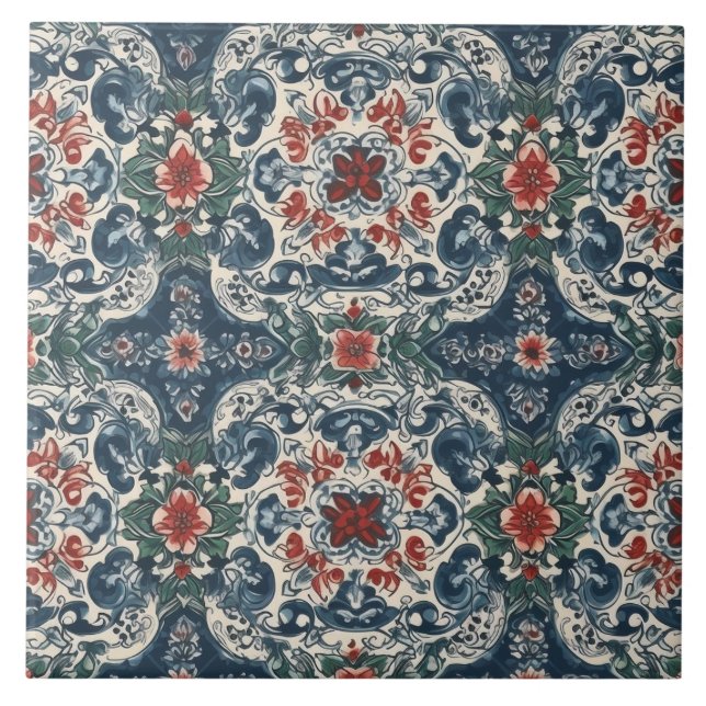 Blå portugisiska plattor för timofri skönhet kakelplatta (Framsidan)