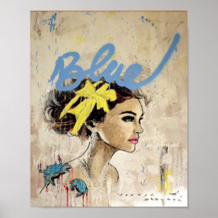 blå poster