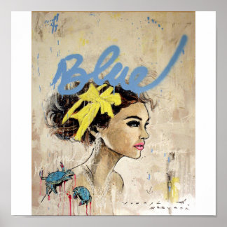 blå poster