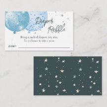 Blå pratbubblor, babykläder, blöjbegäran