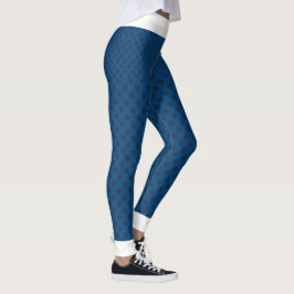 Blå prickhöns leggings