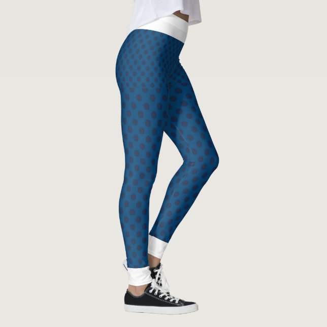 Blå prickhöns leggings (Höger)