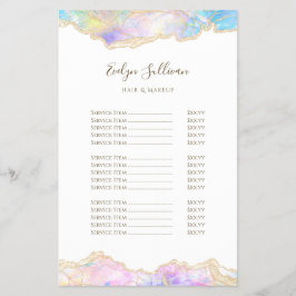 Blå pris utfyllnadsblad för optisk design flygblad