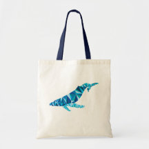 Blå prism Humpback Whale Tote Bayer