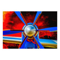 Blå propeller
