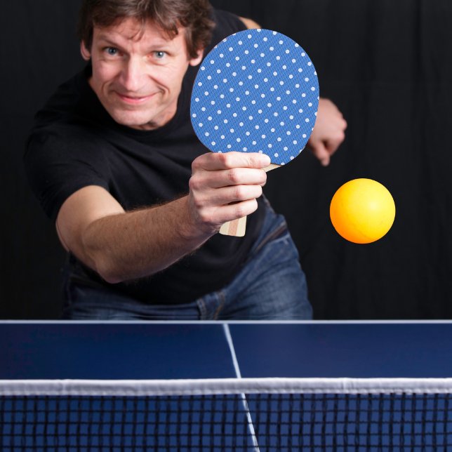 Blå Prydnad Pingisracket (Dotty Delight Blue Ping Pong Paddle)