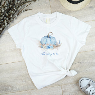 Blå Pumpa Mamman på väg T Shirt