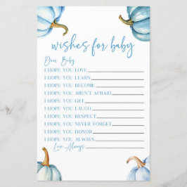 Blå pumpor faller Önskemål för babyskor