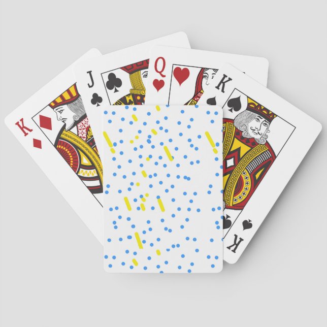 Blå punkter casinokort (Baksidan)